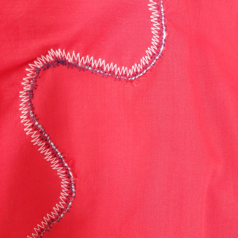 Wrangler Vintage Red Embroidered Western Long Tails Decorative Snap Shirt, 15.5 - Picture 6 of 14